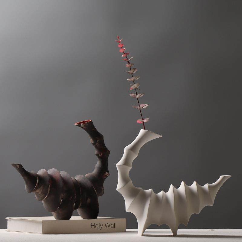 陶瓷蝎子摆件创意插花装饰品桌面摆设工艺品民宿布景花瓶复古风,纺织面料/辅料/配套,纺织机械配件,淘宝优惠券,粉丝福利购,淘宝优惠卷