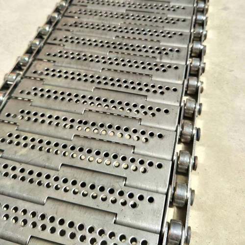 玻璃瓶巴氏杀菌线链板根茎蔬菜清洗链板输送机直销