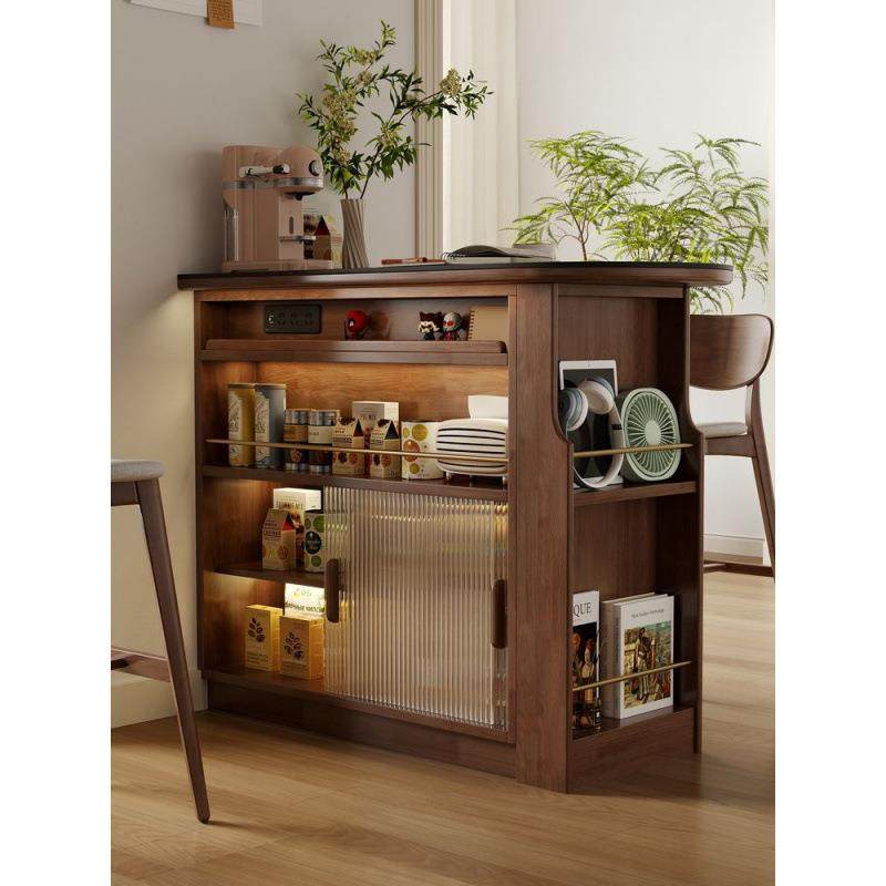 实木吧台小户型客厅隔断家用伸缩岛台餐边柜阳台柜岩板玄关储物柜,纺织面料/辅料/配套,纺织机械配件,淘宝优惠券,粉丝福利购,淘宝优惠卷