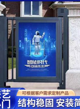 庭院门新中式花园门现代别墅电动大门农村自建房铁艺院子门南京