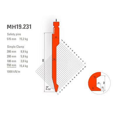 德国通快折弯机模具10年老厂专注TRUMP折弯上下模-P163-28