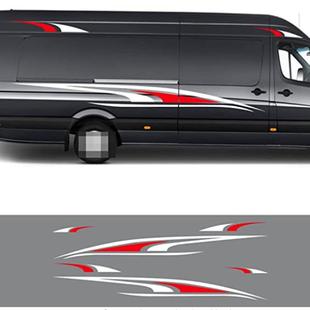 适用于奔驰威霆斯宾特MPV面包车房车个性拉花车贴纸A751