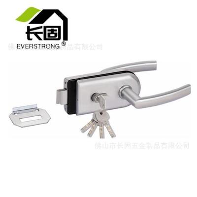 长固ST-G017单门玻璃门锁不锈钢玻璃门锁工程配套五金