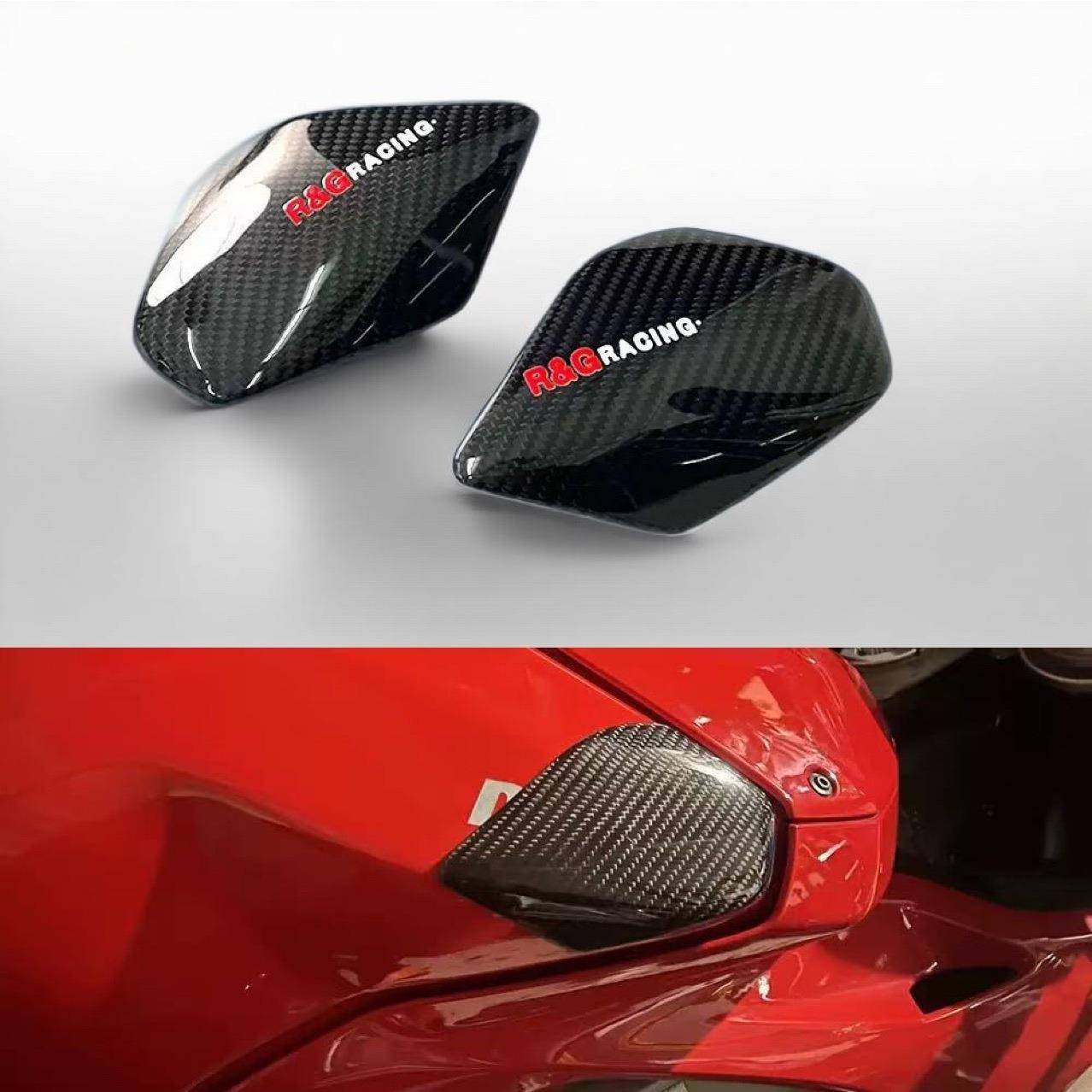适用于杜卡迪V4V4SDUCATI改装碳纤维油箱护罩外壳防摔罩配件图片