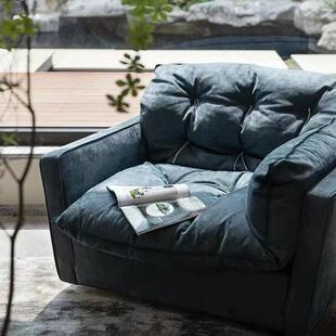 baxtey索伦托沙发旋转单人椅意式轻奢现代客厅大平层别墅懒人沙发