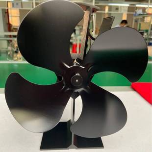 热能壁炉风扇温差发电4叶耐高温静音取暖炉风扇Temu