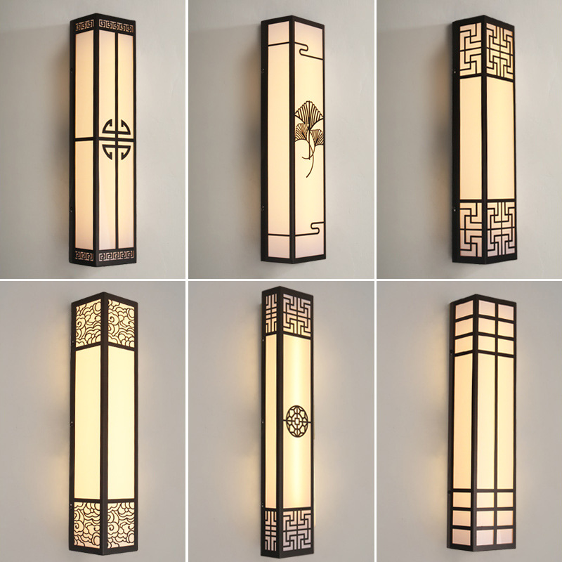 户外长方形壁灯不锈钢仿云石外墙挂壁灯led光源中式酒店壁灯批发