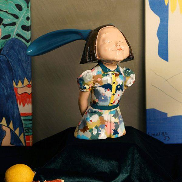 稀奇艺术摆件向京《我看到了幸福》-调色盘 雕塑桌面可爱造型摆件,家居饰品,装饰摆件,淘宝优惠券,粉丝福利购,淘宝优惠卷