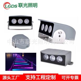 LED步道灯户外栈道灯台阶灯6W龟背地埋灯DMX512外控侧发光埋地灯