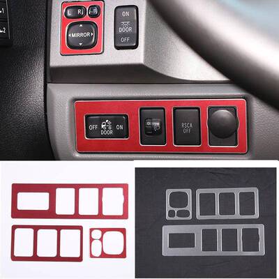 适用于07-13款丰田坦途/红杉主驾膝部上方按键装饰框铝合金3件