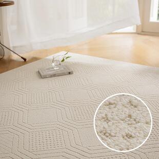 法式奶油风客厅地毯高端衣帽间化妆椅地垫防水防污摇椅沙发茶几毯