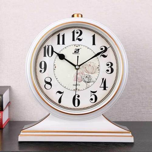 轻奢座钟家用时钟摆件台式客厅摆放钟表欧式台钟大号桌面摆钟坐钟
