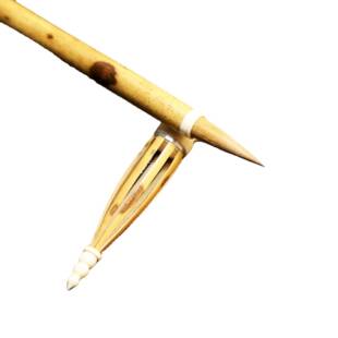 大师制湘妃竹戴尖帽纯狼毫毛笔成人狼毫加健书法书画用品毛筆