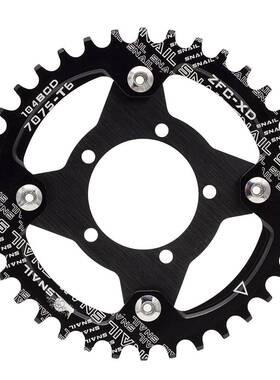 八方电机转换座转换片中置电机104BCD正负齿34T38T牙盘适配