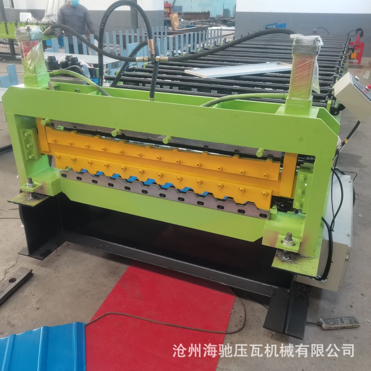 河北沧州海驰机械全自动彩钢压瓦机 冷弯成型设备 各种异型压瓦机