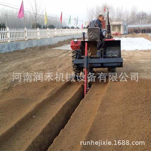 农链式开沟CYC机圆盘式路面管田道开槽开机农用大型条挖沟沟机器