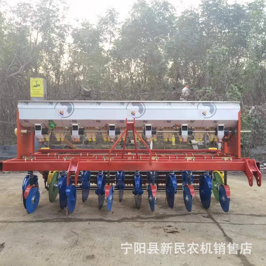 圆盘式小麦播种机桨腿式09小米机麦旱稻条播玉豆大下种量下肥量可