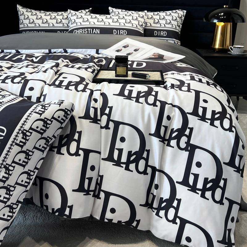 2025床24-ATL-0新版款奢水洗冰丝床上四件套夏季大数码轻印花单被