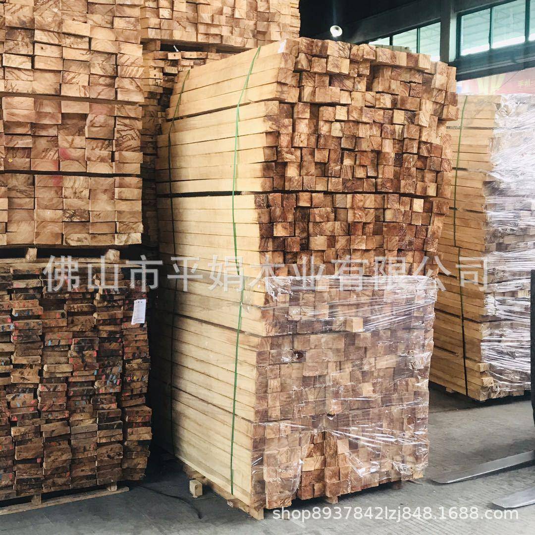 工厂直供泰国橡胶木木方防烘干木木酒桶腐RLA厂家具木实板