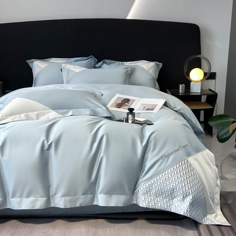 轻奢100支长绒棉件套贡缎四02绣花纯棉.四套件套1.5/18床床上用品