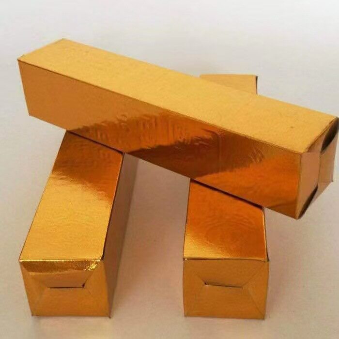 厂家批发纸金条金砖殡葬祭祀用品免粘大号金条4x4x22.7每箱4000个