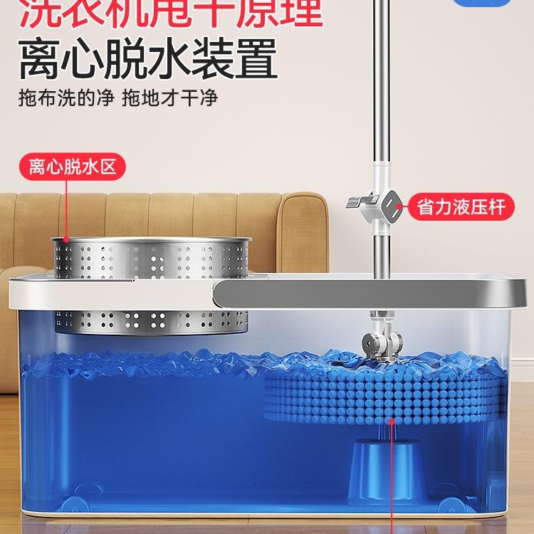 包邮旋转拖把布家用双驱甩地拖自动脱水式干2布025新款桶786一拖