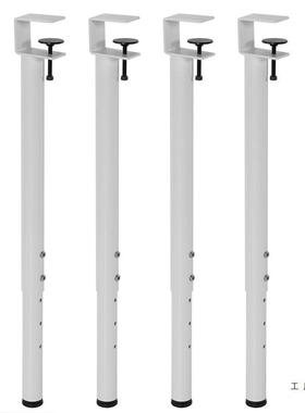 金属可调节伸缩打桌腿夹具式免桌脚支孔架吧电脑桌OKP铁艺脚架书