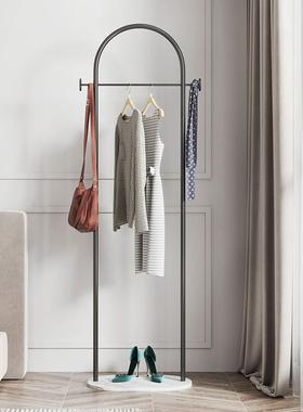 架大理石家衣落地卧室简易衣架挂衣架子红66222衣帽架衣服挂网架