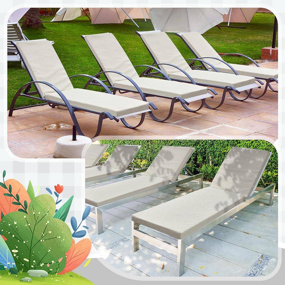 户躺椅靠垫65坪草泳池高密度海绵折叠床垫外泡沫垫防水子露台长椅