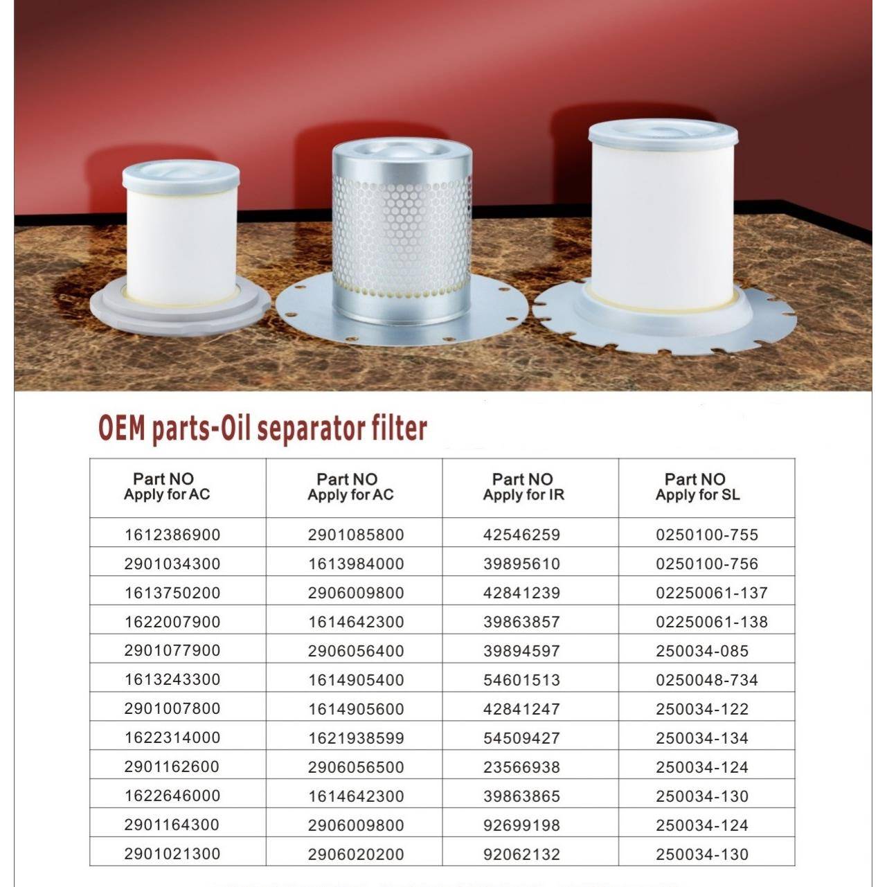 1.5立方油UP5-11替代英机格索兰空压22388045配件分2223880452412