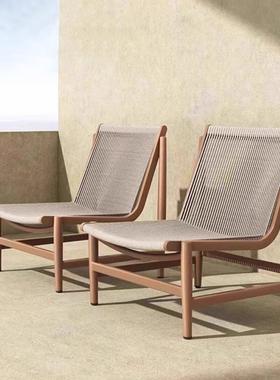 外师设计休闲椅现代31191阳台单人沙发户椅创懒人客厅防水躺椅藤