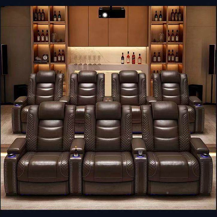 影院沙床下室座椅头等太别空发墅厅沙地发私人影院KUPLTV电动