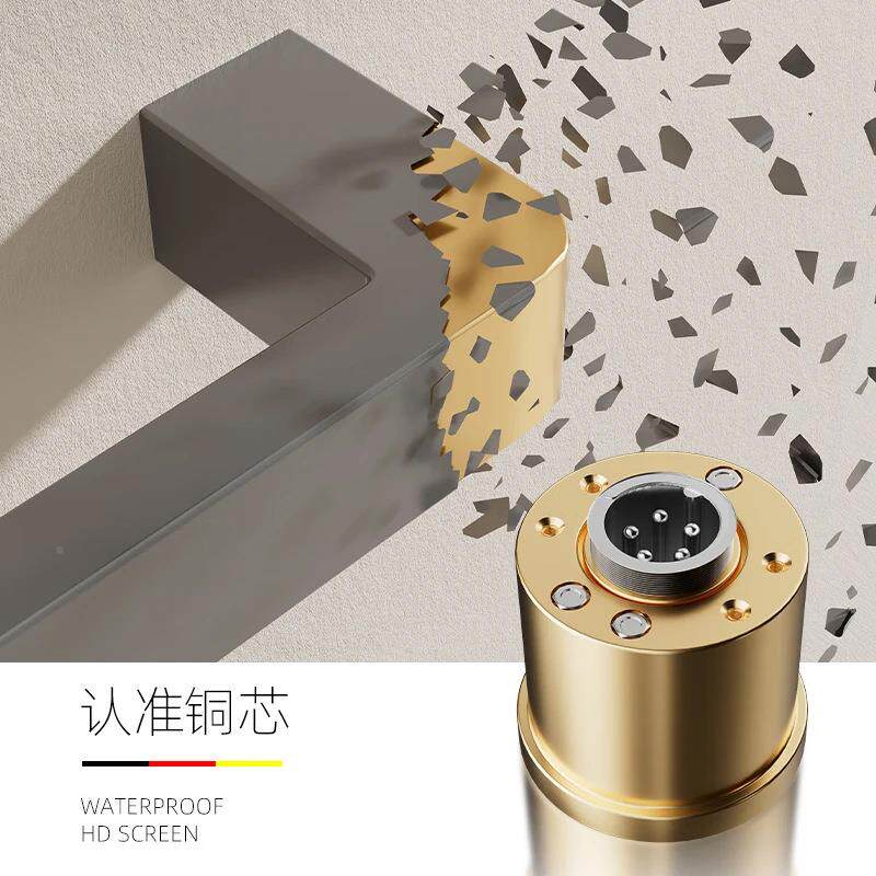 德浴希顿7025电热毛巾架加热烘卫D-DXDON7生间铜壁挂巾干架IP4防