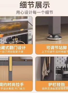 厨地房置物架VKR钢制餐边柜层落多波炉多功能收纳碗柜橱微柜储物