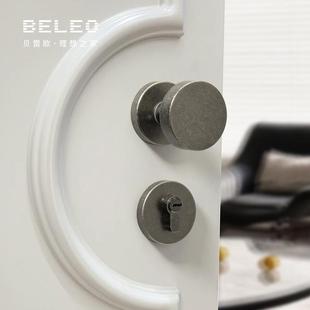现代简把约木房间隐具形门锁室内静音磁吸锁卧室分体锁F12 6012房