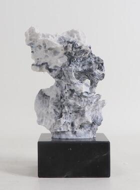 新中式摆关件样板装间居高端TFK软客家厅酒柜玄博古架假山装饰工