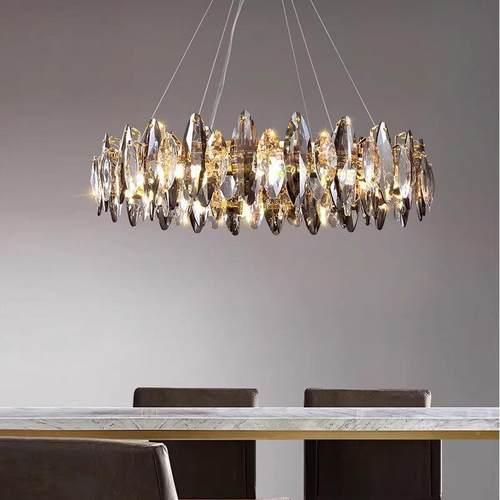 轻奢水吊灯客厅大灯796高档奢代华2025新款现晶简约气主卧室餐厅
