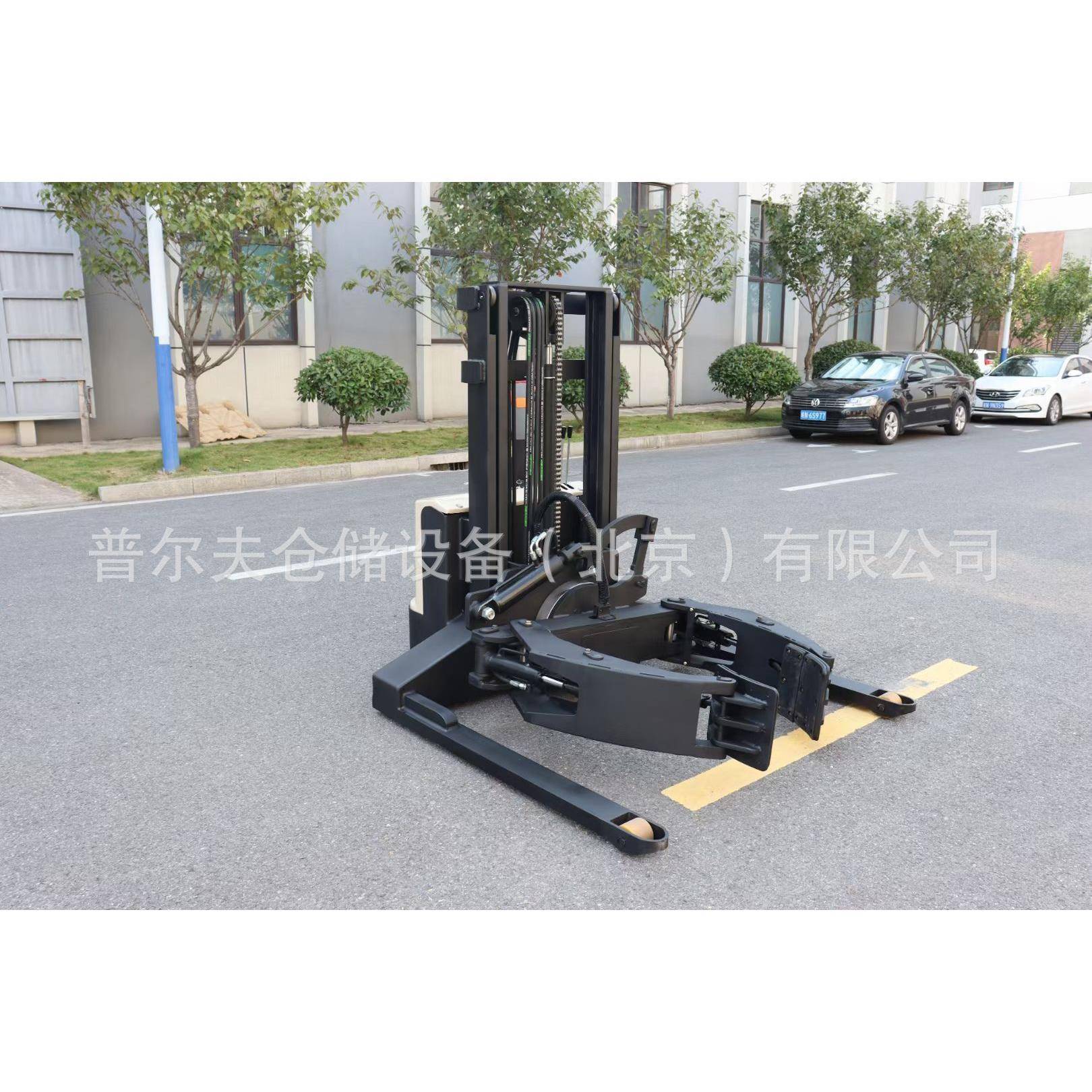 步行全自动抱夹车纸堆37568高车纸式卷筒抱叉车布卷夹油桶旋转倒