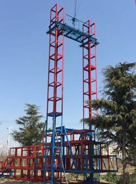 SE式型1.6t25470自升货运升S降机建筑材料垂直上子料机单笼施工升