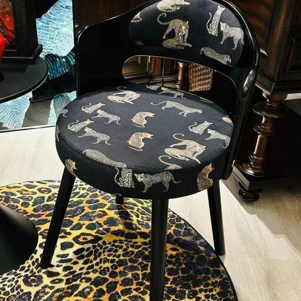 中古风107化妆椅梳妆台子女生卧室旋转美式木复古梳妆凳实靠背凳