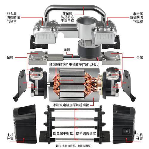 凌匠车充泵打22251气泵高压双缸功率货车农载用车S气U大V电动充气