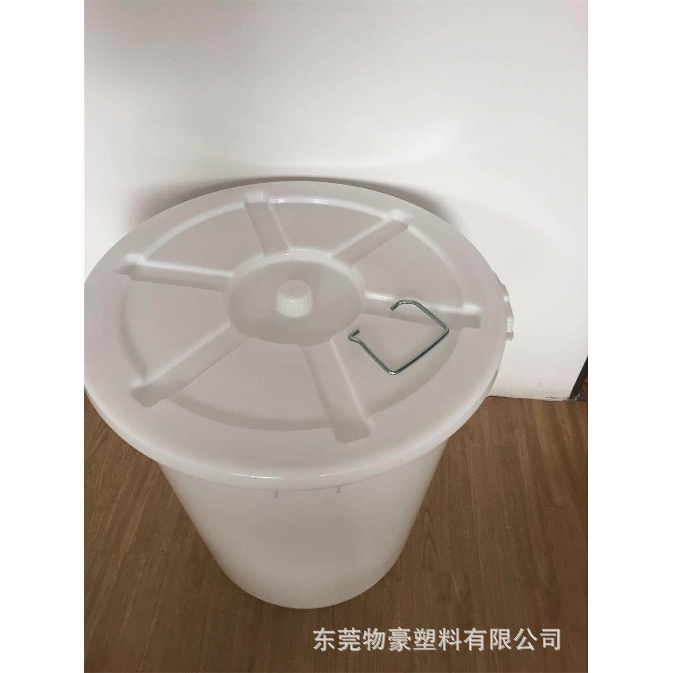耐摔厚塑15648胶大白桶塑圆桶100料升大口垃圾桶加外盖水桶日用工