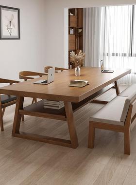 去客大厅化桌实木长书桌台ZG-81908阅读学习配沙发大书桌工作家用