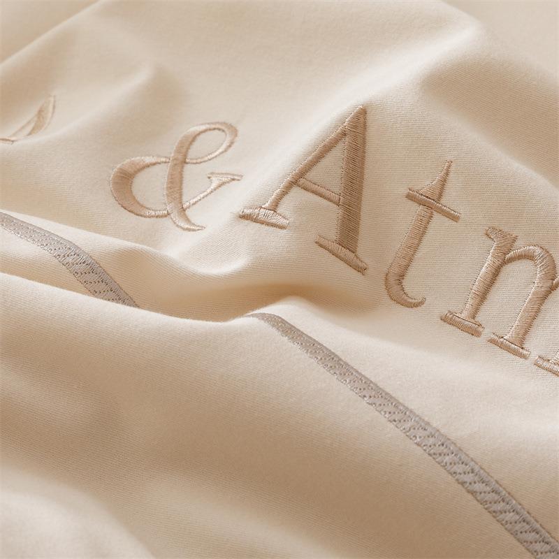 奶油风A加类180支全棉磨毛加厚磨毛四被件套纯棉厚床单套冬保暖床