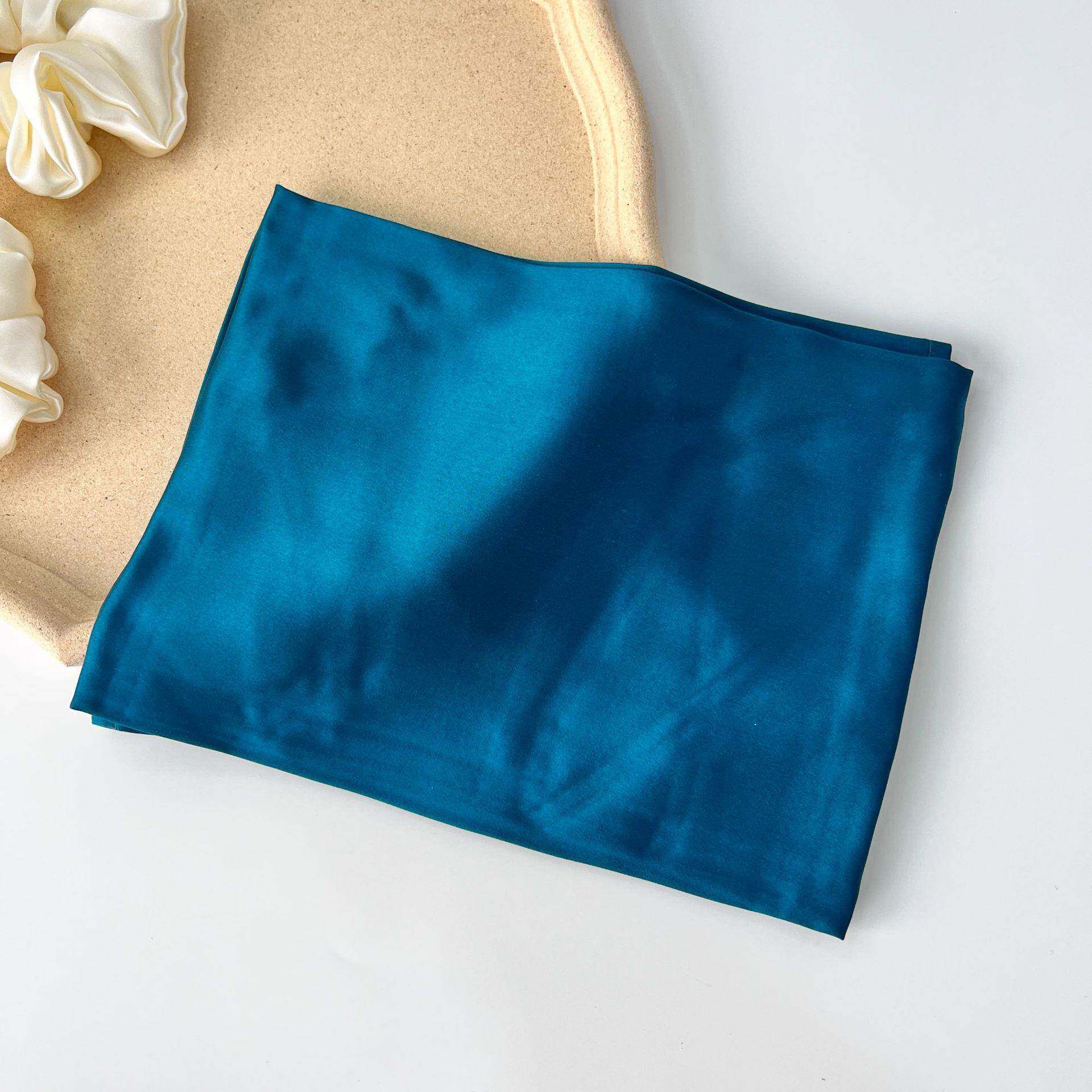 丝倍蓝9姆米磅OSF真丝绸枕巾旅行酒店1高端便丝携式枕头重套绑带