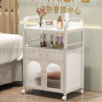 绣推车院专用纳小推车纹仪器推58637车可移动收车理发具店工车