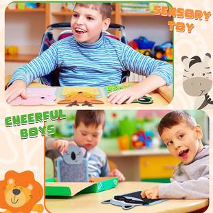 动物感官垫益毛毡28145感垫早毛毡感官官触摸垫婴幼儿智教动物纹