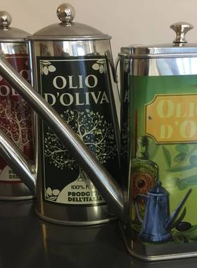 6㊣原产复古图案不锈钢油加长嘴控54011油壶款橄榄壶调料壶500油m