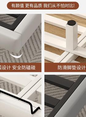 铁艺人床悬浮床架骨家用床加厚双床不锈钢无F97HT5HT床头床铁架榻