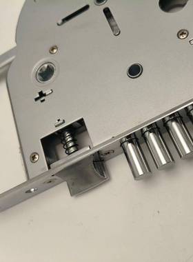 6590双快双活四子向PEH开钢门门防盗指纹密码电锁尺寸2铁2*250锁